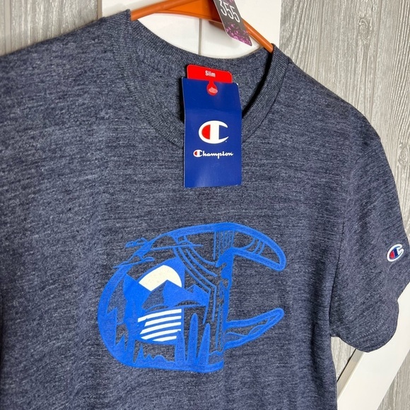 355. NWT Men's Champion® Powerblend Graphic Tee Small - Picture 3 of 7